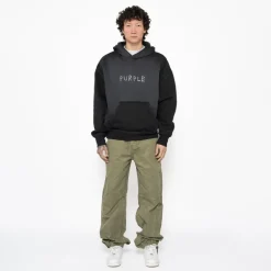 Purple Brand Studded Scratch Hoodie