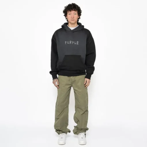Purple Brand Studded Scratch Hoodie