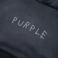 Purple Brand Studded Scratch Hoodie