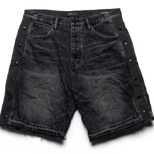 Purple Brand Tearaway Denim Shorts