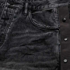 Purple Brand Tearaway Denim Shorts