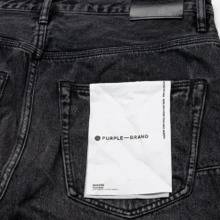 Purple Brand Tearaway Denim Shorts