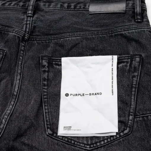 Purple Brand Tearaway Denim Shorts