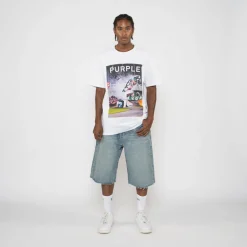 Purple Brand Textured Inside Out Tee