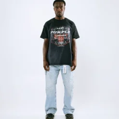 Purple Brand Textured Inside Out Tee