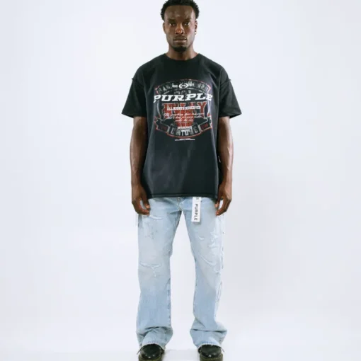 Purple Brand Textured Inside Out Tee