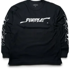 Purple Brand Textured Jersey L/S Tee
