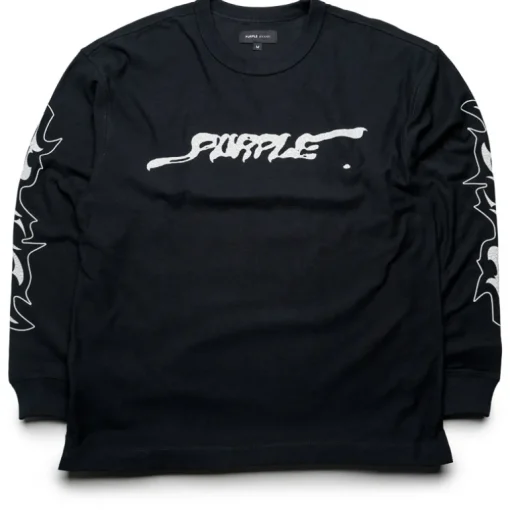 Purple Brand Textured Jersey L/S Tee