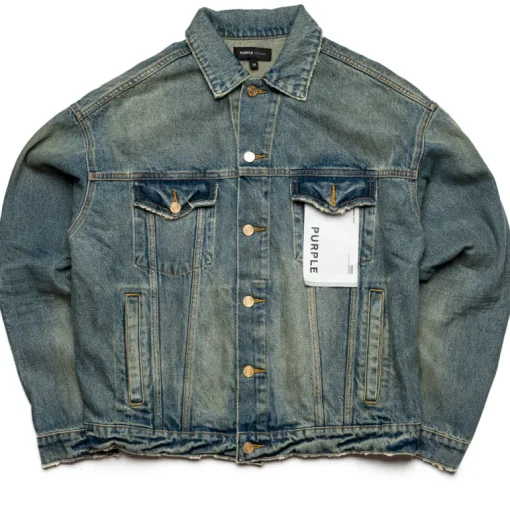 Purple Brand Vintage Dirty Oversized Jacket