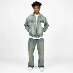 Purple Brand Vintage Dirty Oversized Jacket