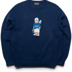 Quiet Golf QG Owl Cotton Sweater