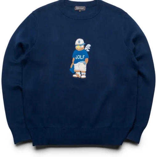 Quiet Golf QG Owl Cotton Sweater