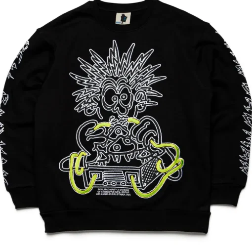 Real Bad Man Electrified Fleece Crewneck