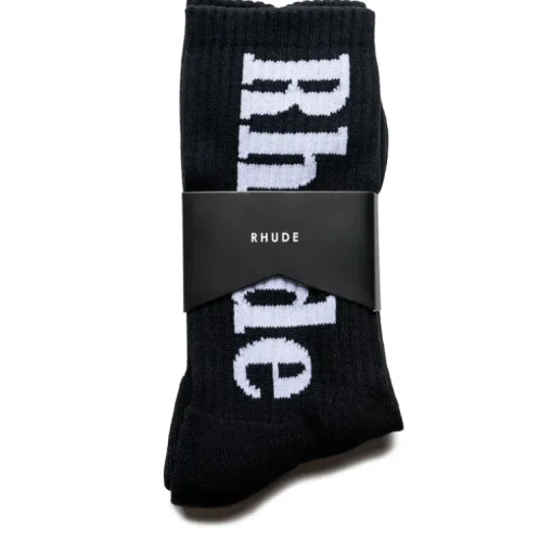 Rhude Vertical Logo Sock