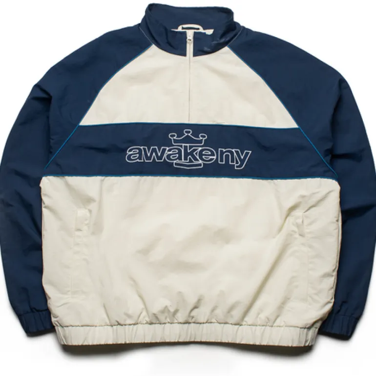Awake NY Crown Logo Nylon Quarter Zip - Sneaker Universal